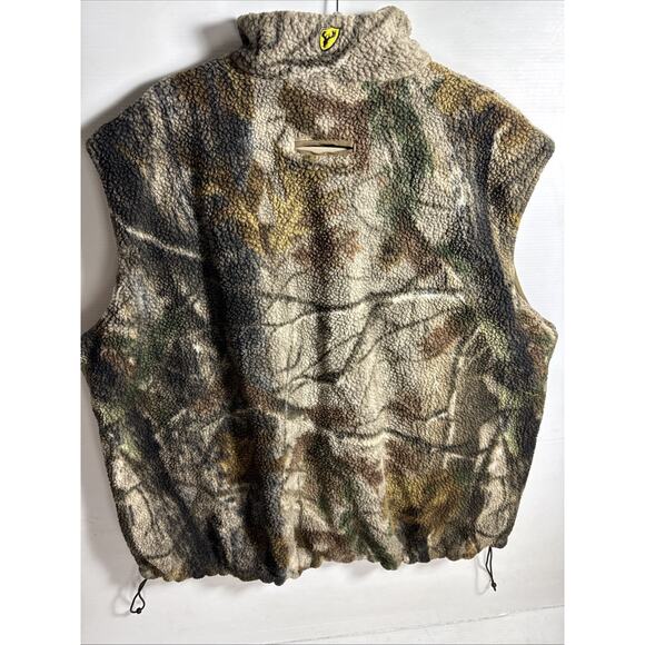 Scent Blocker Camo Sherpa Vest Mens 2 XL Reversible Wind Blocker Waterproof - Picture 5 of 12